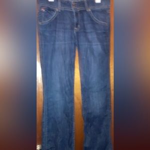 Women's vintage low rise Hudson jeans flares